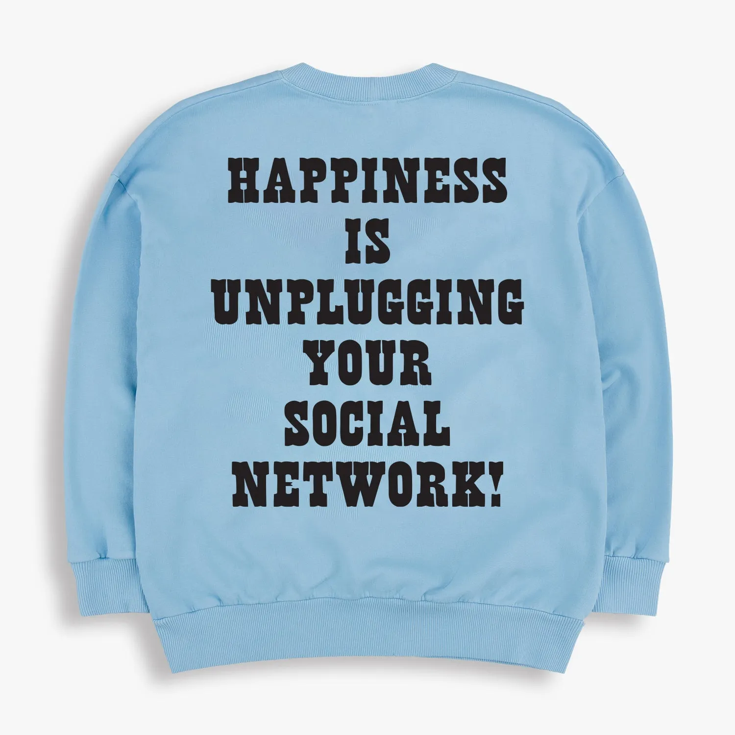 HAPPINESS IS UNPLUGGING FROM THE SOCIAL NETWORK sold by TSPTR product image thumbnail 2