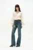 Karina V Neck Top in Matte Acetate sold by Fabrique