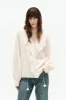 Karina V Neck Top in Matte Acetate sold by Fabrique