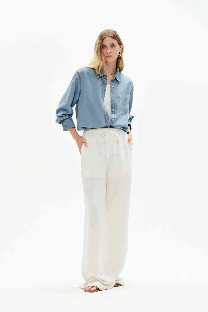 Willo Sky Blue Shirt in Tencel Denim sold by Fabrique product image thumbnail 5