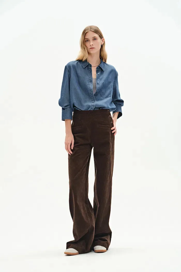 Willo Blue Tencel Denim Shirt sold by Fabrique product image thumbnail 4