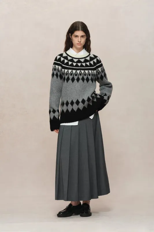 Delphine Fair Isle Knit Sweater sold by Fabrique