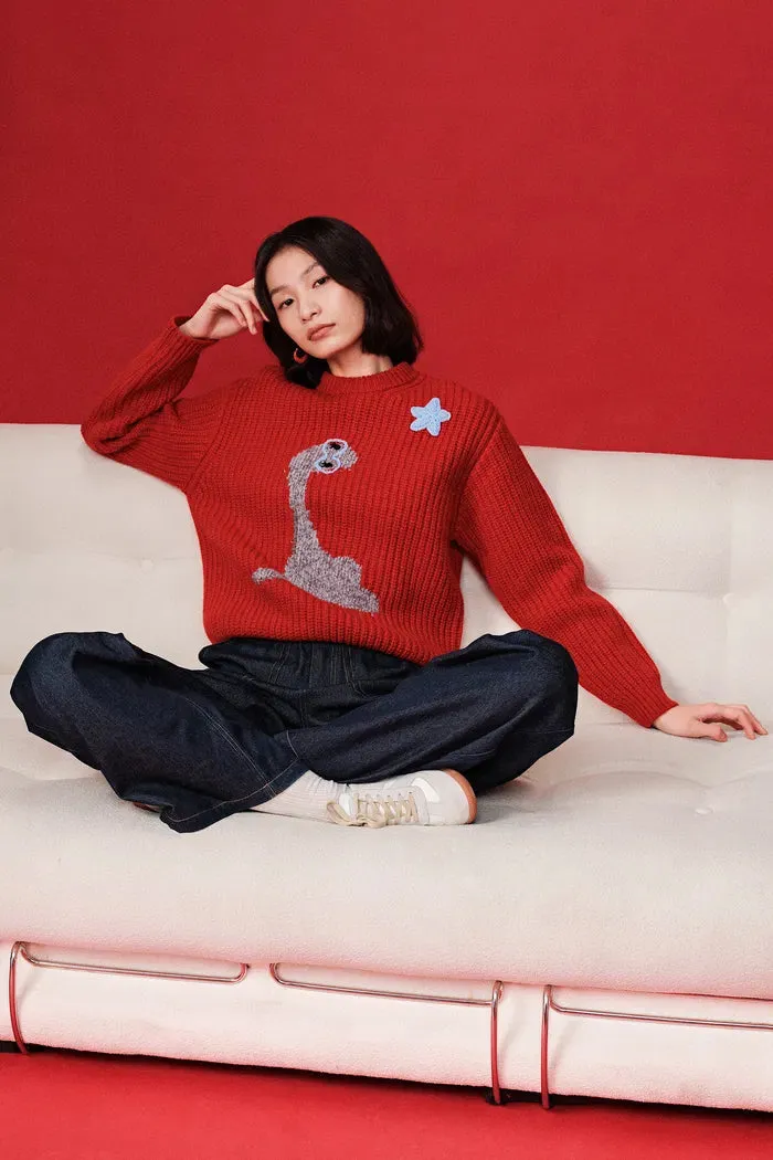 Star Lover Zodiac Knit Sweater in Chunky Merino Wool Knit sold by Fabrique product image thumbnail 2