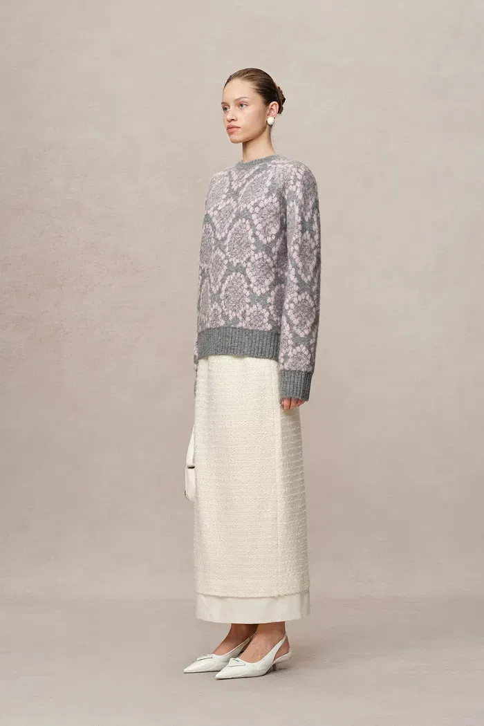 Masina Sequined Snake Zodiac Sweater in Chunky Merino Wool Knit sold by Fabrique product image thumbnail 4