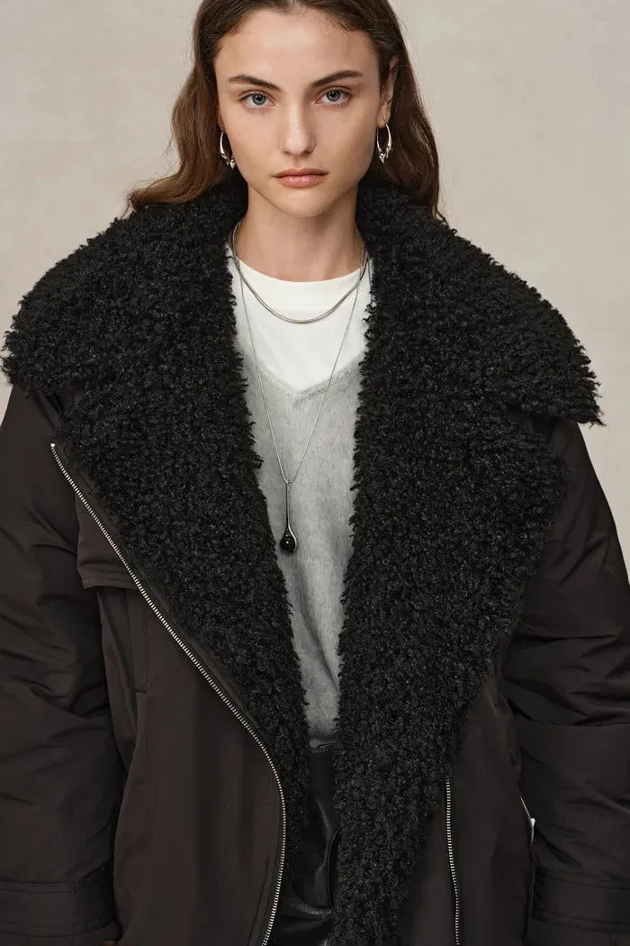 Kat Water-Repellent Convertible Goose Down Fur Jacket sold by Fabrique product image thumbnail 5