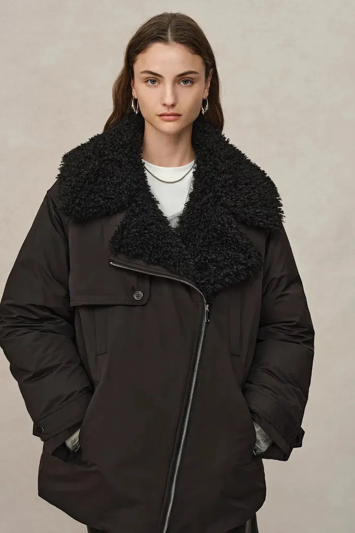 Kat Water-Repellent Convertible Goose Down Fur Jacket sold by Fabrique product image thumbnail 2