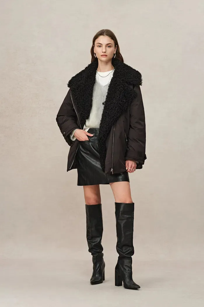 Kat Water-Repellent Convertible Goose Down Fur Jacket sold by Fabrique product image thumbnail 3