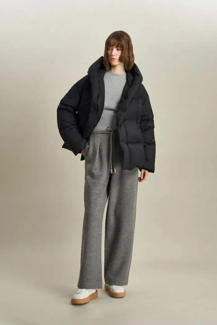 Iliana Water-Repellent Hooded Lightweight Duck Down Jacket in Ultra-Light Fabric sold by Fabrique product image thumbnail 2