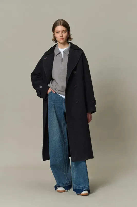 Brandt Wool Coat in Wool sold by Fabrique