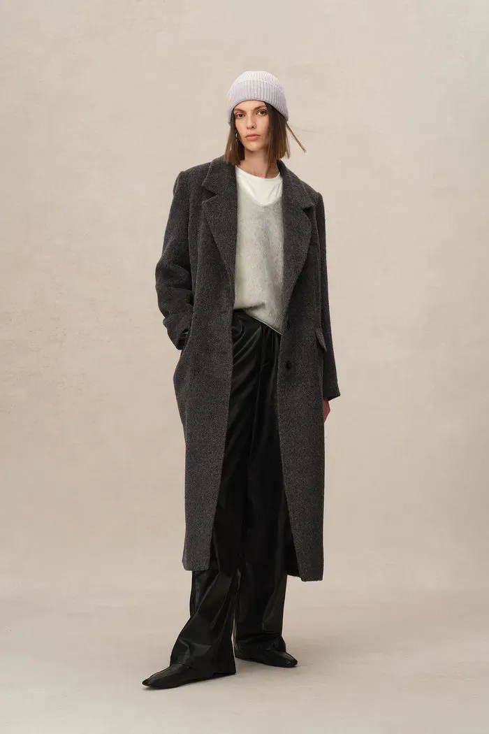 Deneb Long Coat in Alpaca Wool sold by Fabrique