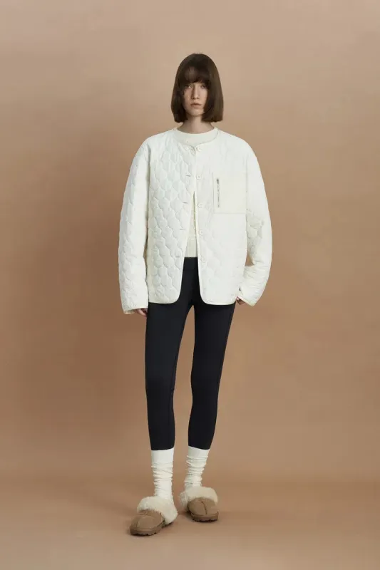 Lenora Water Repellent Quilted Jacket in Durable High Density Fabric sold by Fabrique