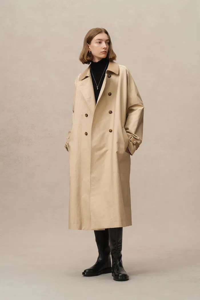 Morrone Belted Trench Coat in Cotton sold by Fabrique product image thumbnail 5