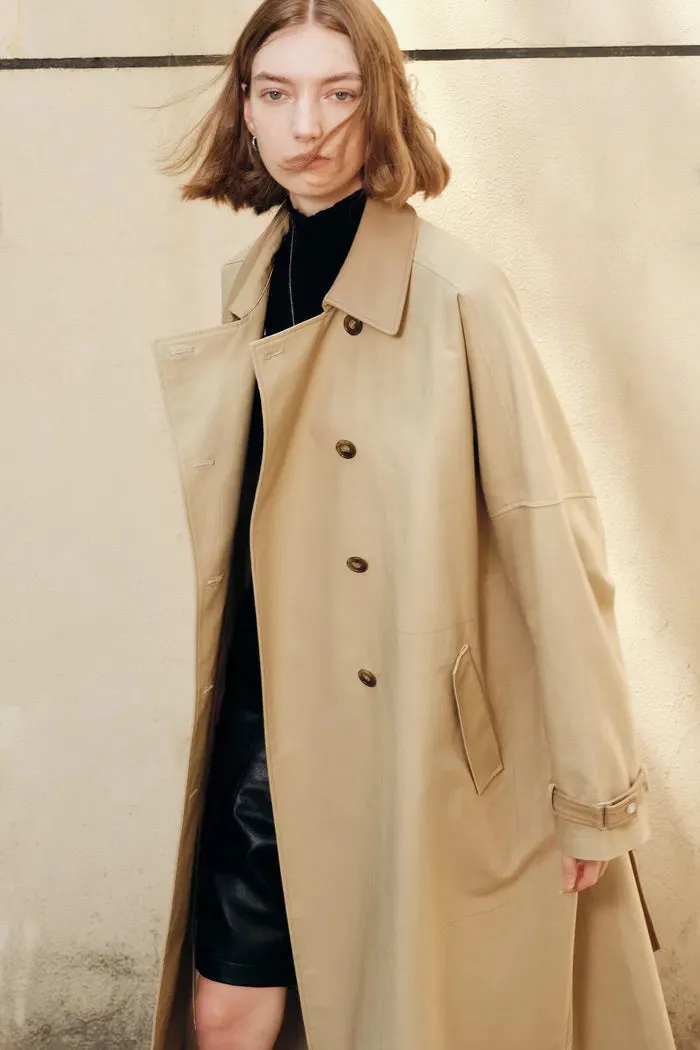 Morrone Belted Trench Coat in Cotton sold by Fabrique product image thumbnail 2