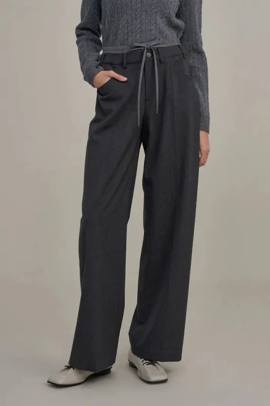 Elena Casual Trousers in Fine Wool sold by Fabrique