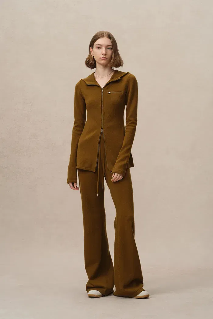 Talia Hooded Cardigan in Wool Blend Knit sold by Fabrique product image thumbnail 3