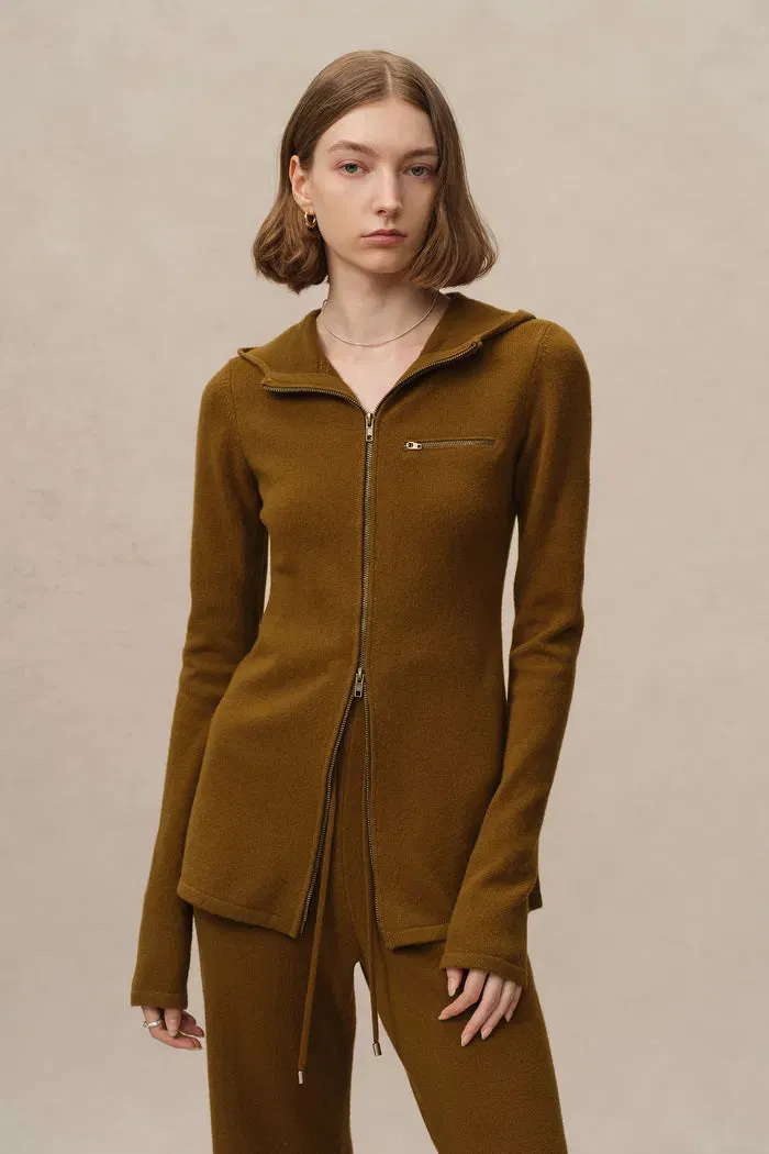 Talia Hooded Cardigan in Wool Blend Knit sold by Fabrique product image thumbnail 2