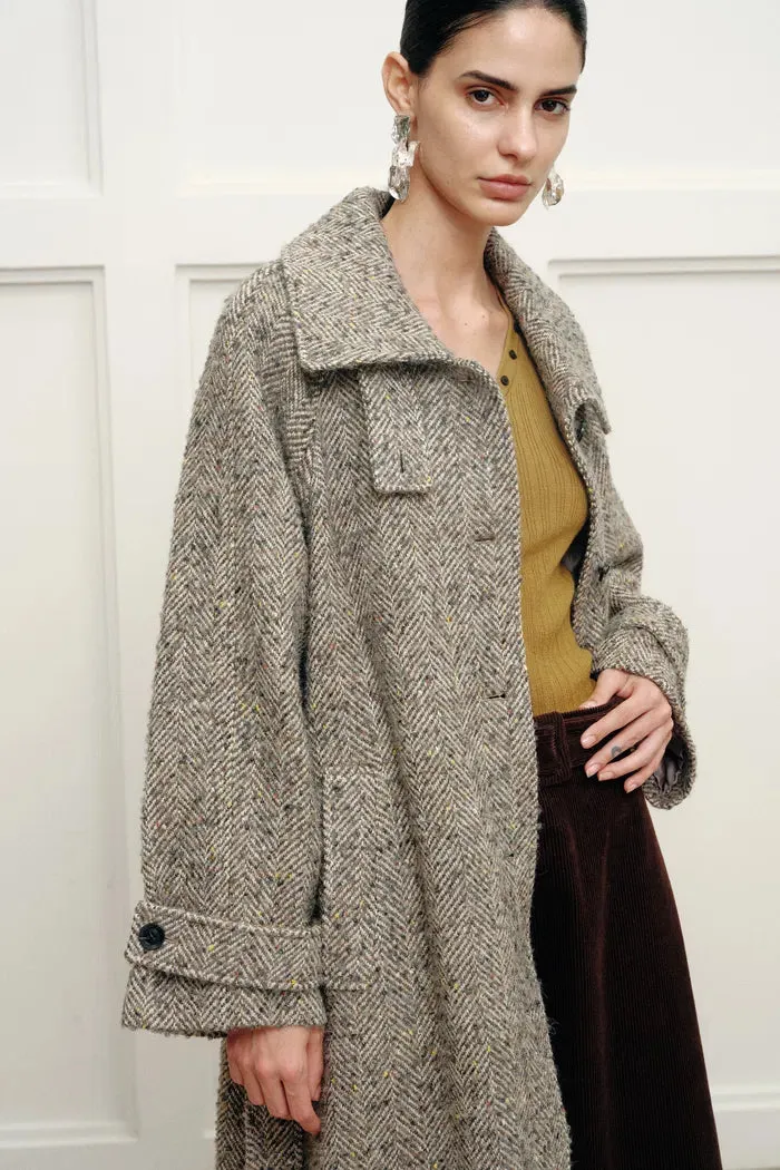 Margot Long Coat in Wool-Alpaca Blend sold by Fabrique product image thumbnail 2