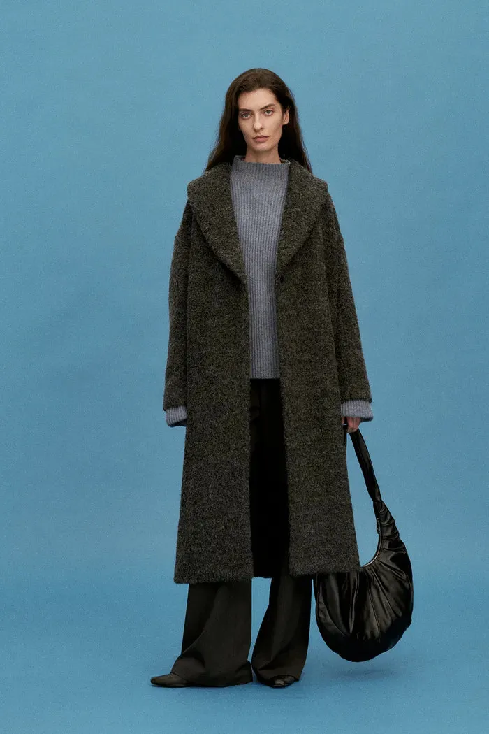 Victoria Mock Neck Sweater in Merino Cashmere Knit sold by Fabrique product image thumbnail 3