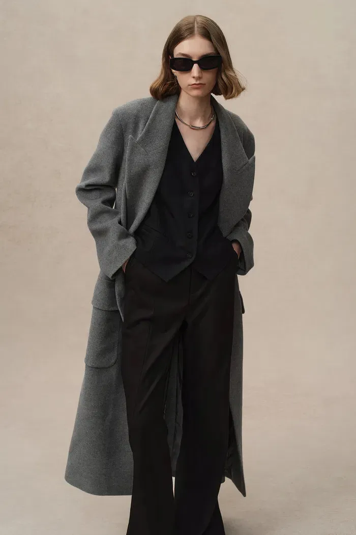 Stanley Lounge Robe Inspired Coat in Wool-Alpaca Melton sold by Fabrique product image thumbnail 5