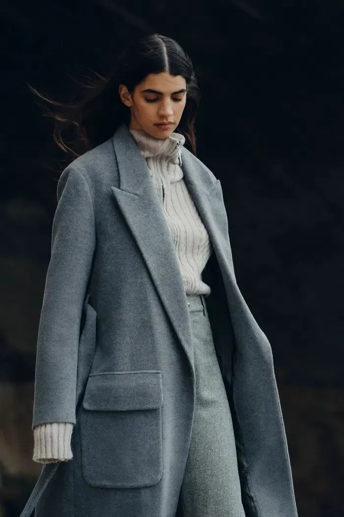 Stanley Lounge Robe Inspired Coat in Wool-Alpaca Melton sold by Fabrique product image thumbnail 2