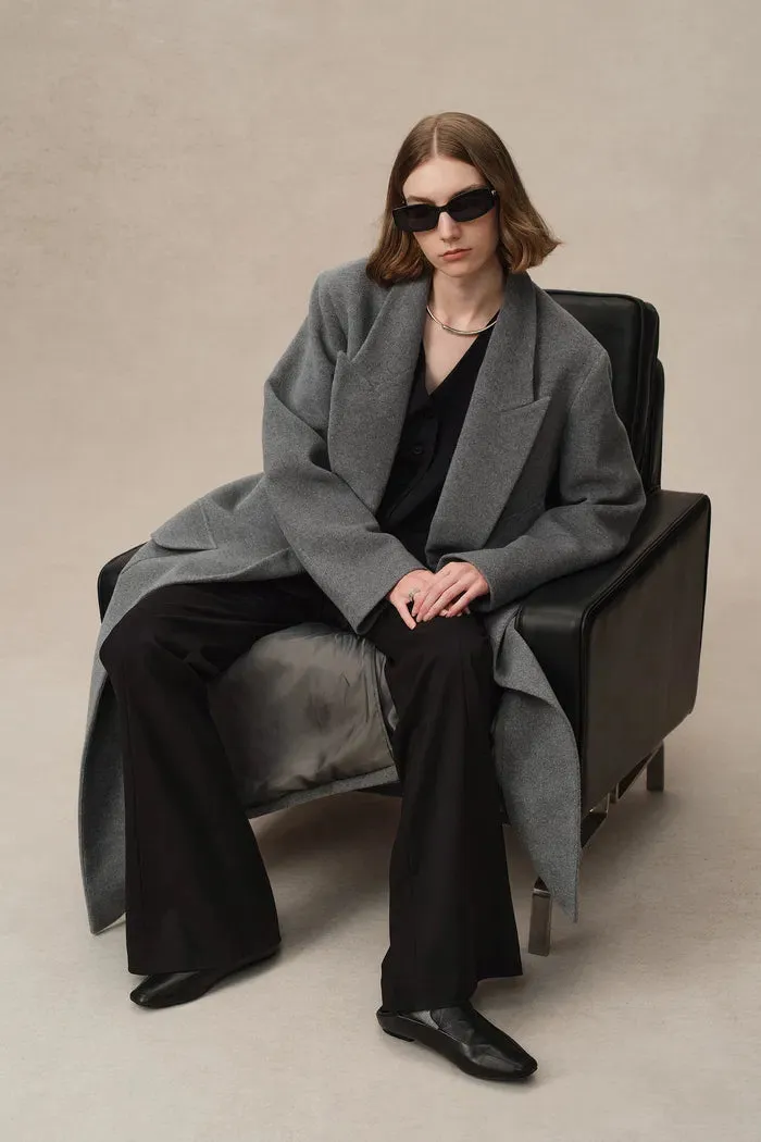 Stanley Lounge Robe Inspired Coat in Wool-Alpaca Melton sold by Fabrique product image thumbnail 4