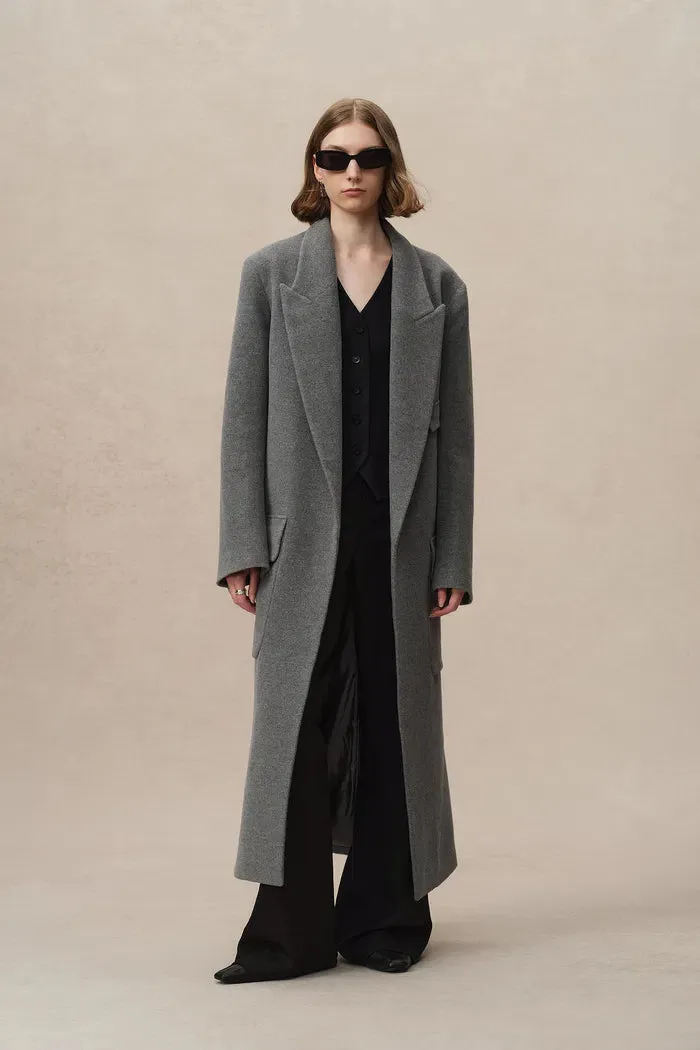 Stanley Lounge Robe Inspired Coat in Wool-Alpaca Melton sold by Fabrique