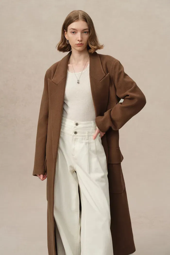 Stanley Robe Coat in Wool-Alpaca Melton sold by Fabrique product image thumbnail 5