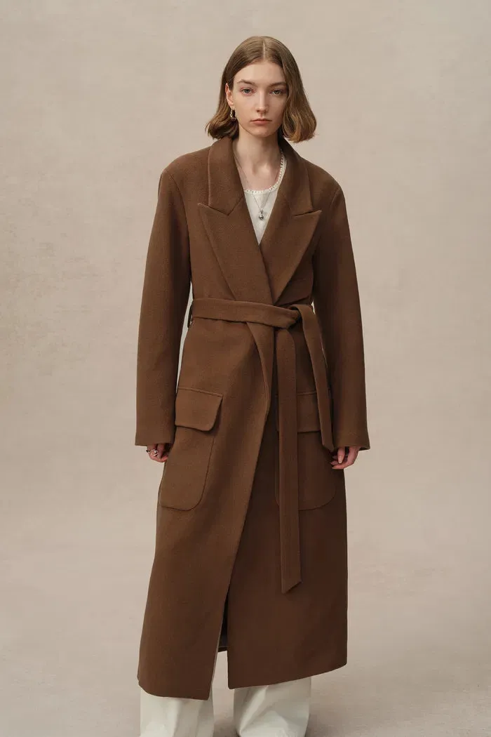 Stanley Robe Coat in Wool-Alpaca Melton sold by Fabrique product image thumbnail 2