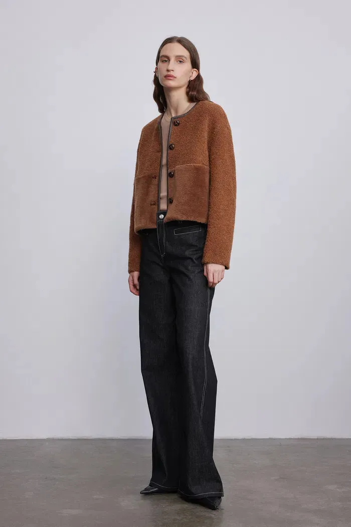 Orla Paneled Short Coat in Wool sold by Fabrique product image thumbnail 4