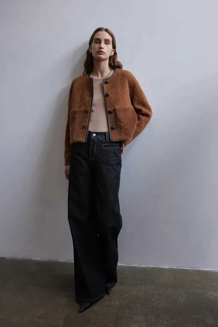 Orla Paneled Short Coat in Wool sold by Fabrique product image thumbnail 5