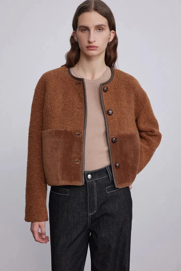 Orla Paneled Short Coat in Wool sold by Fabrique product image thumbnail 2