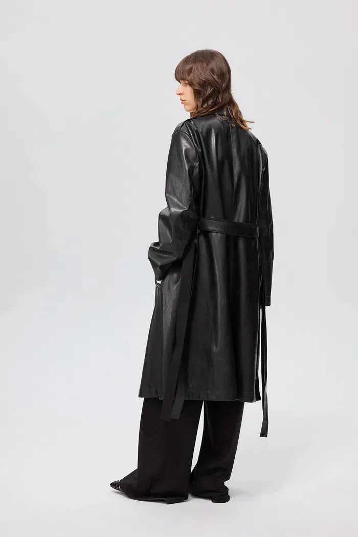 Excelsior Trench Coat in Vegan Leather sold by Fabrique product image thumbnail 3