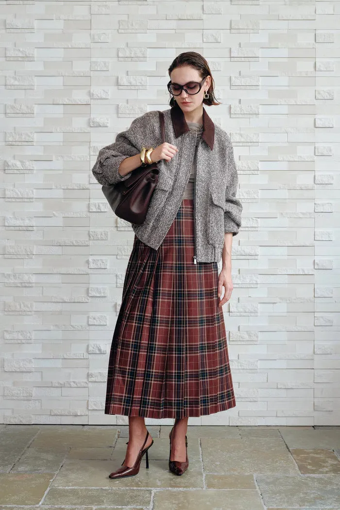 Dakota Tweed Baseball Jacket in Wool sold by Fabrique