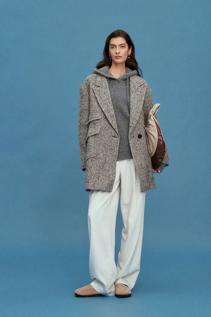 Nicole Hooded Sweater in Wool Bouclé sold by Fabrique product image thumbnail 2