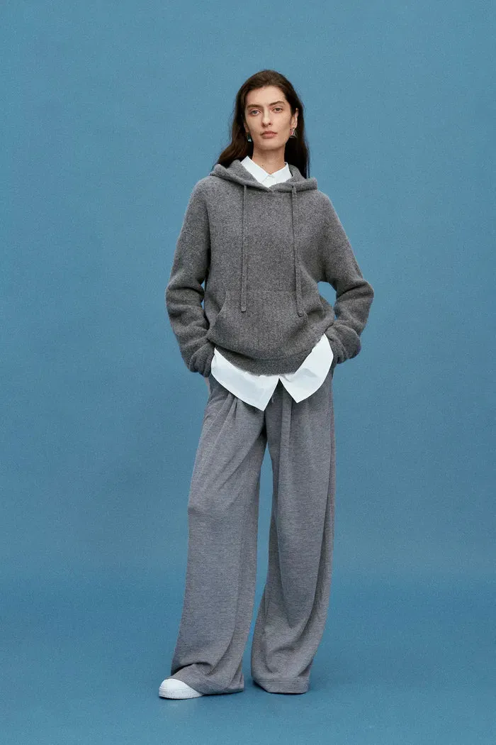 Nicole Hooded Sweater in Wool Bouclé sold by Fabrique
