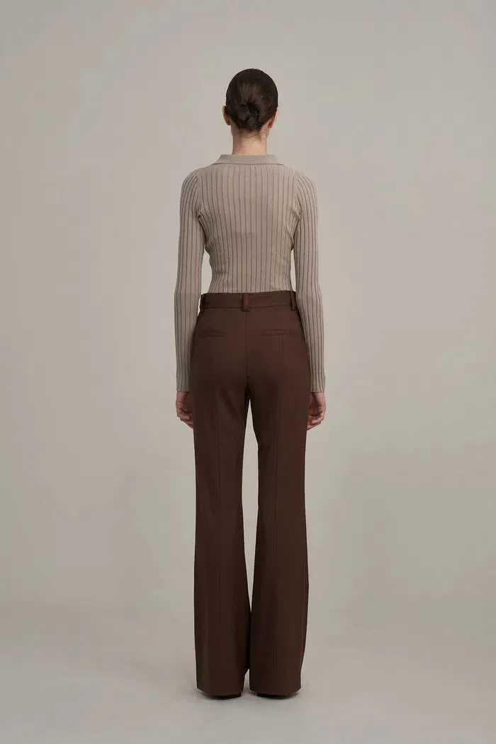 Chance Flared Suit Trousers in Fine Wool sold by Fabrique product image thumbnail 4