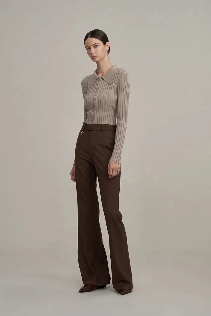 Chance Flared Suit Trousers in Fine Wool sold by Fabrique product image thumbnail 3