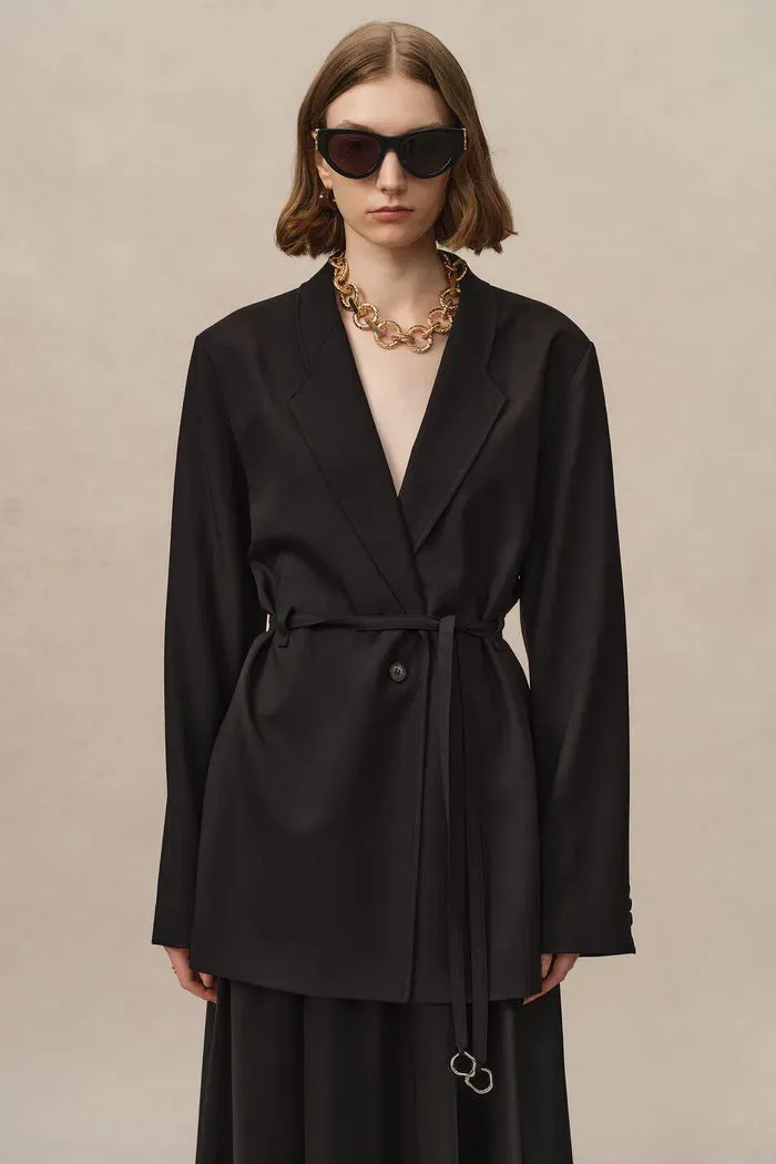 Carol Belted Blazer in Fine Wool sold by Fabrique product image thumbnail 2
