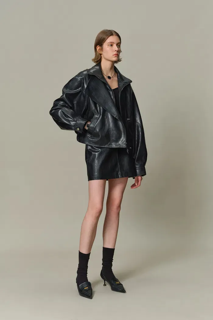Jany Biker Jacket in Vegan Leather sold by Fabrique product image thumbnail 3