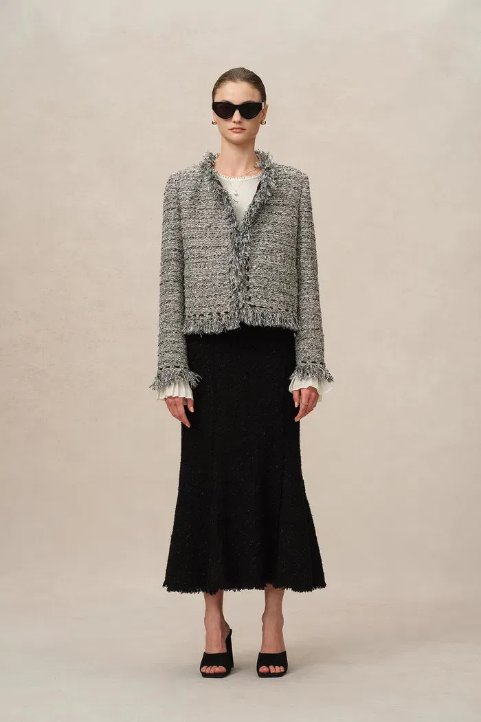 Marcela Coat in Coarse Wool Tweed sold by Fabrique