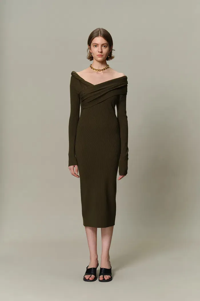 Veronica Fitted Dress in Anti-Pilling Knit sold by Fabrique product image thumbnail 3