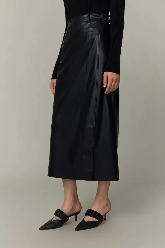 Gigi Midi Skirt in Vegan Leather sold by Fabrique product image thumbnail 4