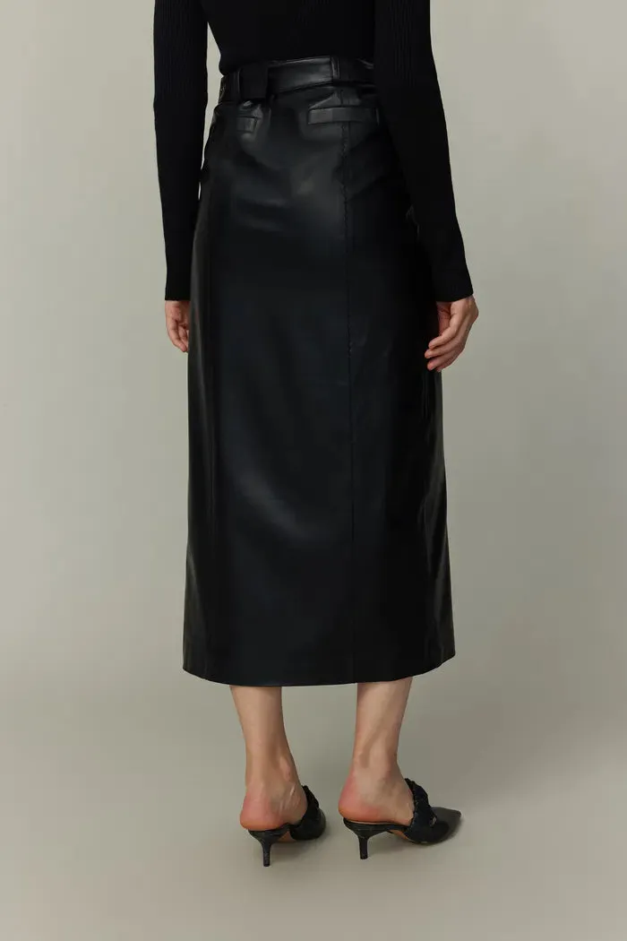 Gigi Midi Skirt in Vegan Leather sold by Fabrique product image thumbnail 5