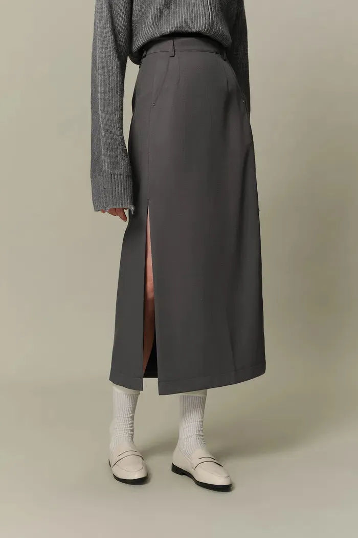 Mireu Slit Midi Skirt sold by Fabrique product image thumbnail 4