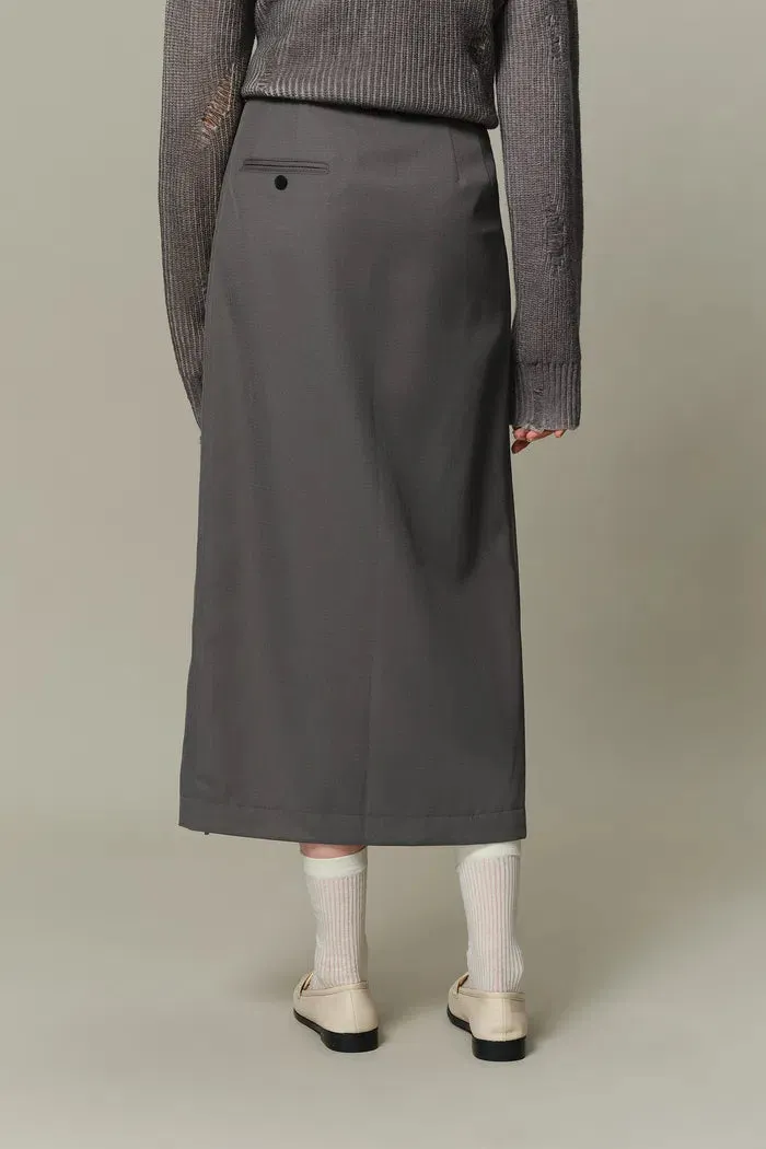 Mireu Slit Midi Skirt sold by Fabrique product image thumbnail 5