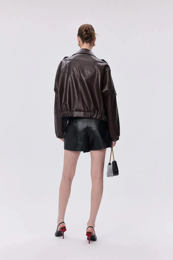 Raon Quilted Eco Leather Jacket sold by Fabrique product image thumbnail 5