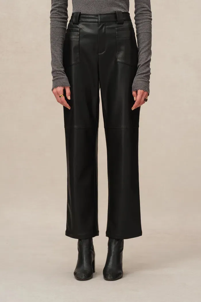 Aseana Cropped Pants in Vegan Leather sold by Fabrique