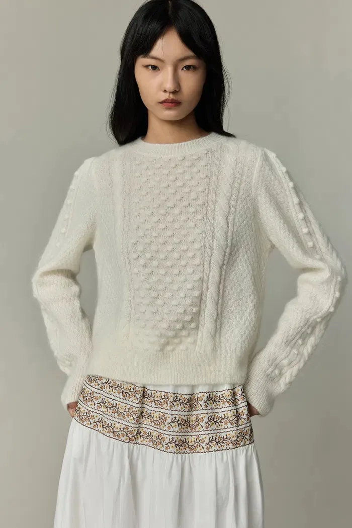 Eliza Cable Sweater in Mohair Knit sold by Fabrique product image thumbnail 5