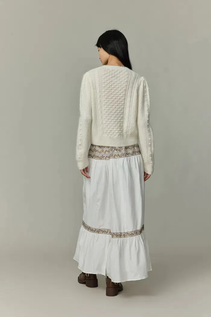 Eliza Cable Sweater in Mohair Knit sold by Fabrique product image thumbnail 4