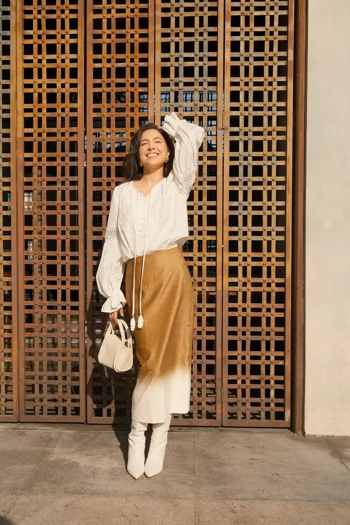 Virens Midi Skirt in Soft Velvet sold by Fabrique product image thumbnail 2